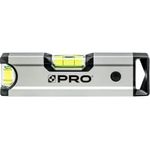 PRO PRO600 Mini Wasserwaage mit Magneten 17cm Eloxiert - Härte 9 auf der Mohs Skala - Ergonomisches Profil und ERS+ Anti Shock Absorber, Silber - Preisvergleich