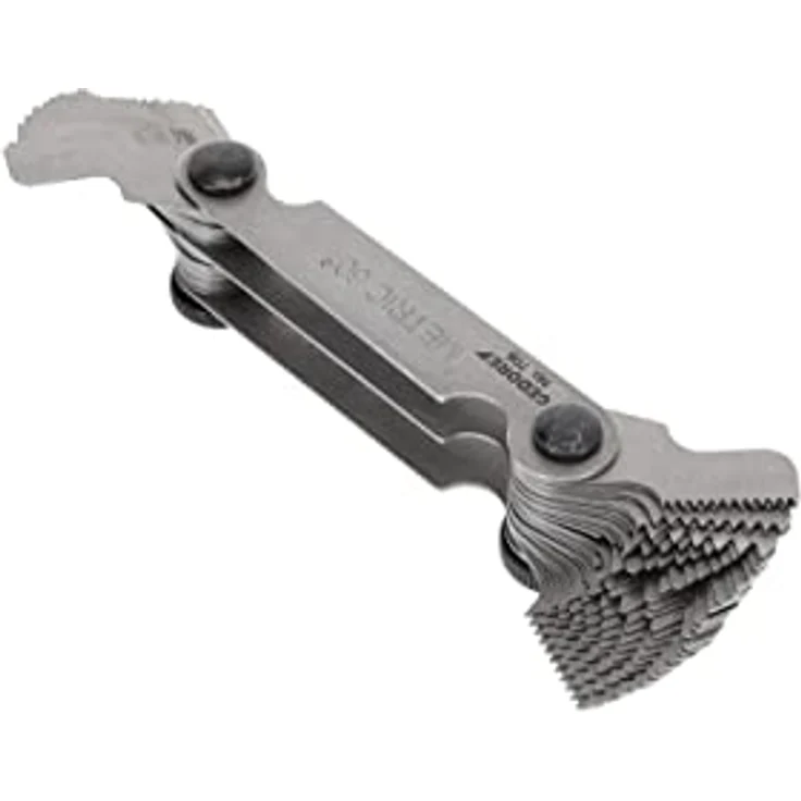 GEDORE Gewindelehre, 52 Blätter, Für metrische und Whitworth-Gewinde, Gut lesbare Größen - Preisvergleich – Bild 4