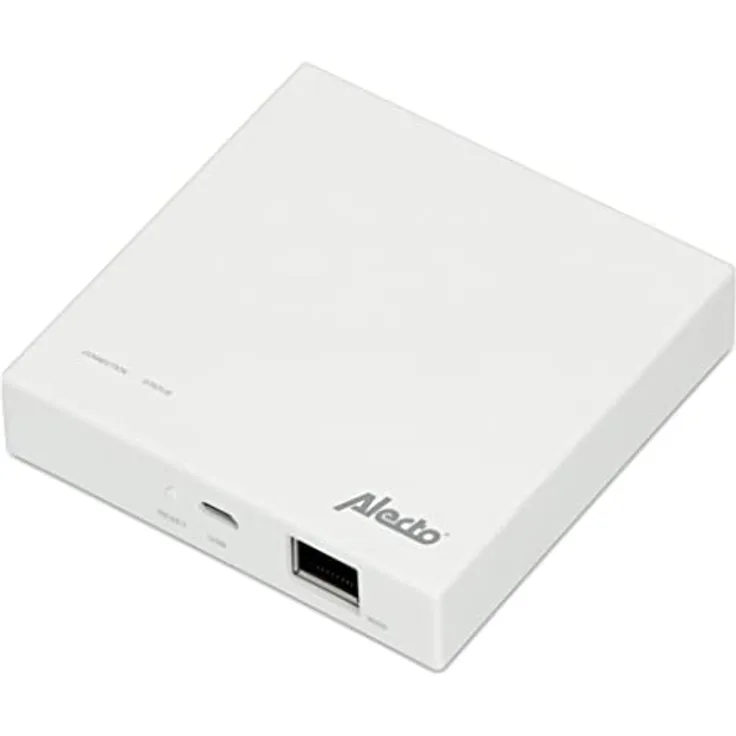 Alecto SMART-BRDIGE10 Zigbee Bridge - Zigbee Gateway - bis zu 30 Sensoren/Geräte können verbunden werden - Tuya - Smart Life App - weiß