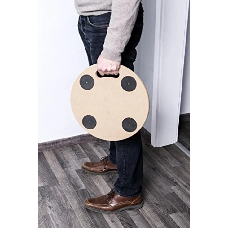 Metafranc Pflanzenroller Ø 350 mm - 150 kg Tragkraft - MDF-Platte - TPE-Räder - Möbelroller - Untersetzer mit Rollen - Transporthilfe für Pflanzen - 821360 – Bild 5