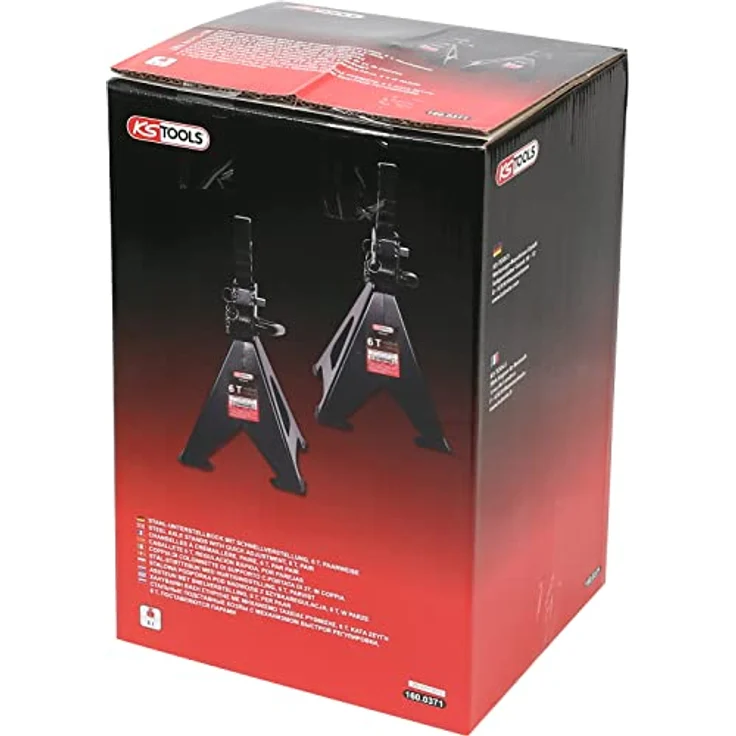 KS TOOLS Stahl-Unterstellbock mit Schnellverstellung, 6 t – Bild 5