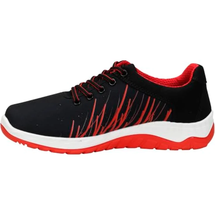 ELTEN LANA black-red Low ESD O1 Sicherheitsschuh, atmungsaktiv, gepolsterte Lasche, TPU/PU Sohle MAXXIMO – Bild 3