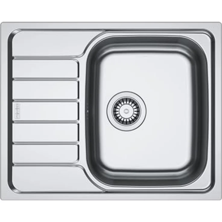 Franke Spark SKL 611-62, Edelstahlspüle Leinen, reversibles Becken, passend für Unterschränke ab 45 cm, Maße 62 x 50 cm – Bild 1