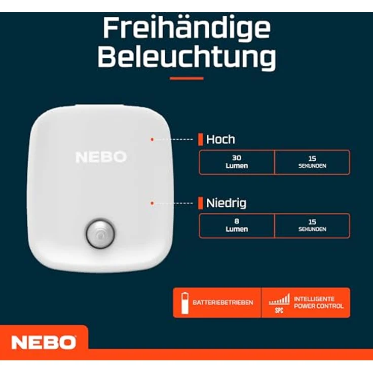 NEBO Motion Sensor Night Light, Nachtlicht mit Bewegungsmelder und 2 Lichtmodi, 3er Pack für Flure, Schränke und Treppen – Bild 5