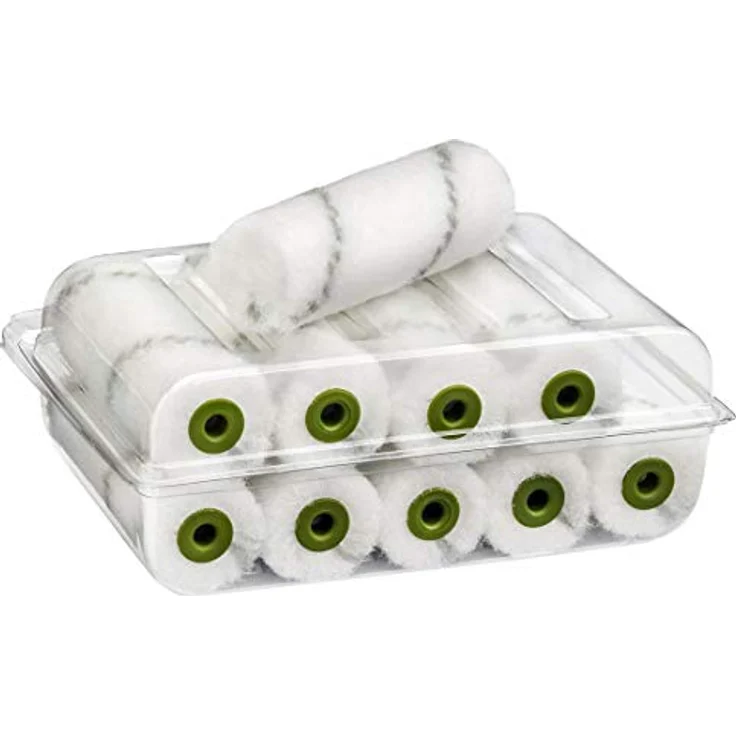 Colorus Maler-Set 21 tlg | Farbroller 25 cm, 18 cm, 10 cm | Farbwalzen-Bügel, Abstreifgitter 26 x 30 cm | Maler-Teleskopstange 0,80-1,30 m | Malerset – Bild 6
