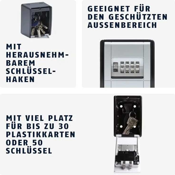 ABUS Schlüsseltresor KeyGarage 787 BIG mit Zahlencode 08492 – Bild 3