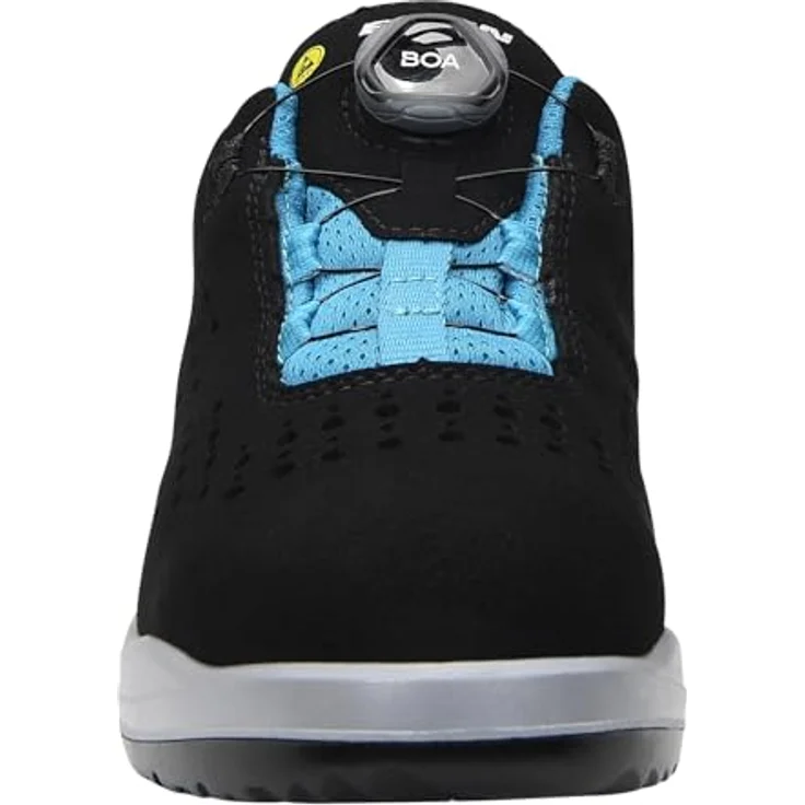 Elten Impulse Lady Boa Aqua Low ESD S1P Sicherheitsschuhe, Stahlkappe, wasserabweisende PU/PU-Sohle, schwarz, Größe 37 – Bild 5