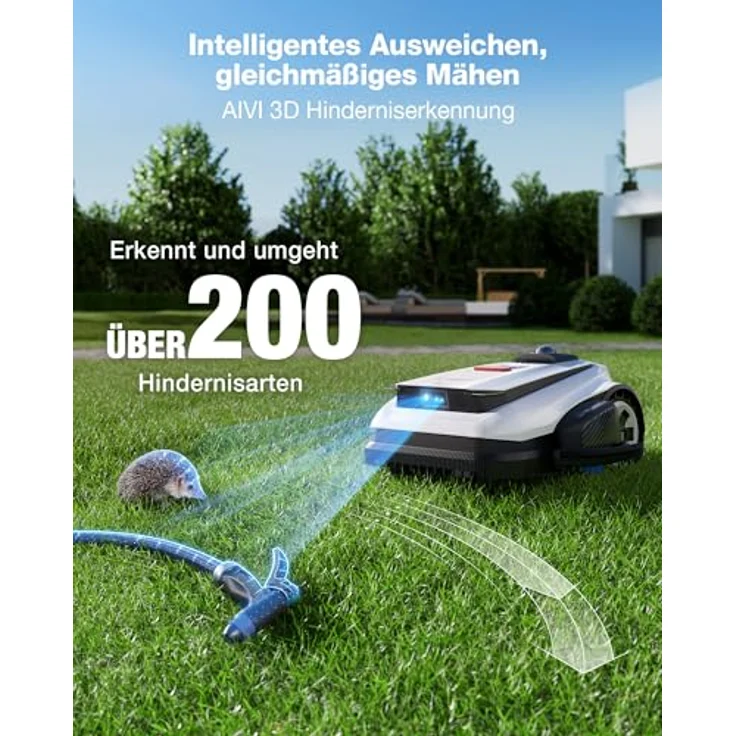 ECOVACS GOAT A1600 LiDAR PRO Mähroboter mit Care Kit, bis zu 400 m² pro Stunde, automatische Kartierung, 48 Klingen, App-Steuerung, präzise Navigation – Bild 7