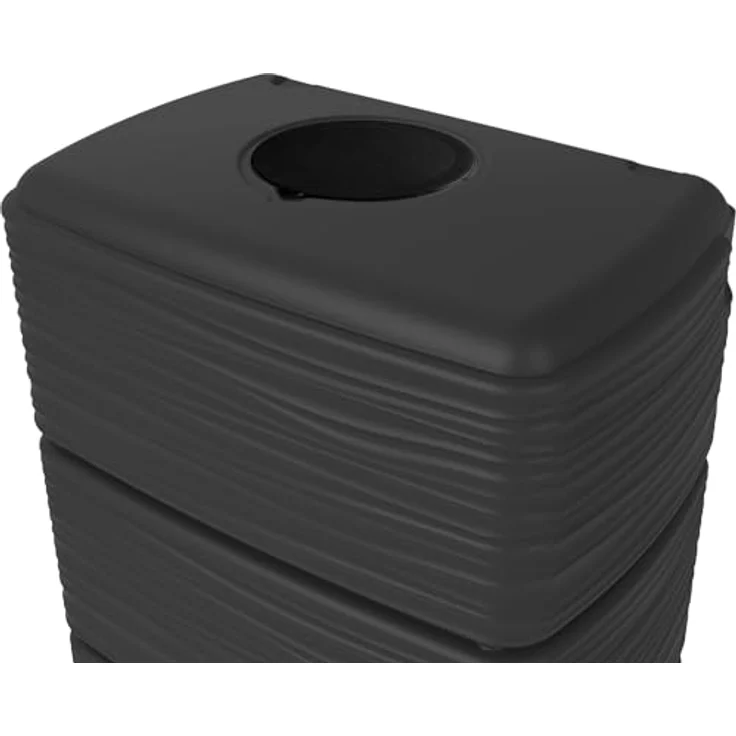 Ondis24 Regenwasser Wandtank Regenfass Eco 300 Liter Graphit anthrazit inkl. Wasserhahn - LANGLEBIG, HINGUCKER, PLATZSPAREND, VARIABEL, WARTUNGSARM – Bild 5