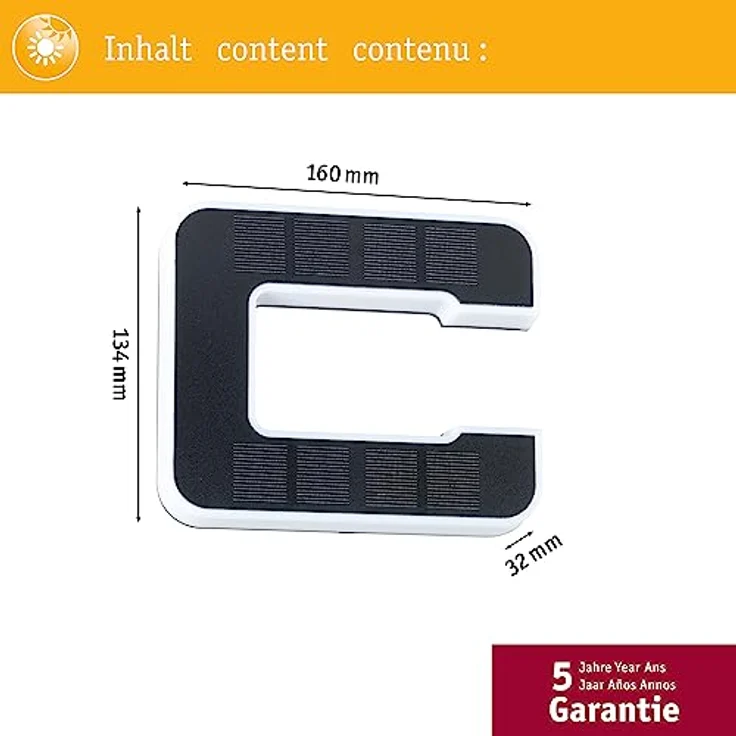 Paulmann Outdoor Solar Hausnummer Buchstabe C – Bild 5