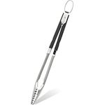Maximex BBQ-Zange extra lang - für sicheres Arbeiten, Edelstahl rostfrei, 5 x 45 x 4.1 cm, Silber matt