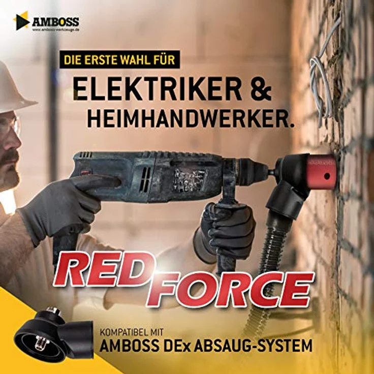 Diamant Dosensenker Ø 68 mm / M16 / DEX System / 90mm Nutzlänge - Amboss Red Force Premium für Mauerwerk, Ziegel, Putz, abrasive Materialien – Bild 2
