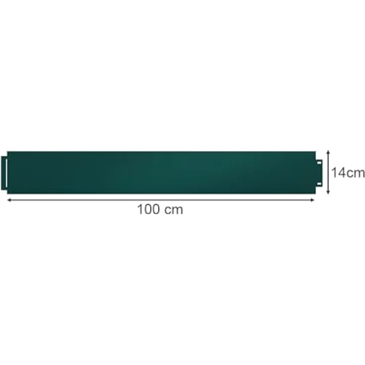 Serina Rasenkante, Grün, 100 x 14 cm 30 Meter, Beetumrandung aus verzinktem Stahl – Bild 3