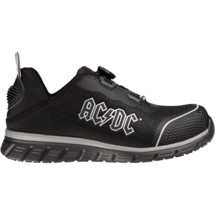 Safety Jogger ACDC LIGERO2 TLS, Sicherheitshalbschuh S1P mit ultraleichter Nanocarbon-Zehenkappe, rutschfester Laufsohle und TLS Schnellverschluss, schwarz/weiß – Bild 1