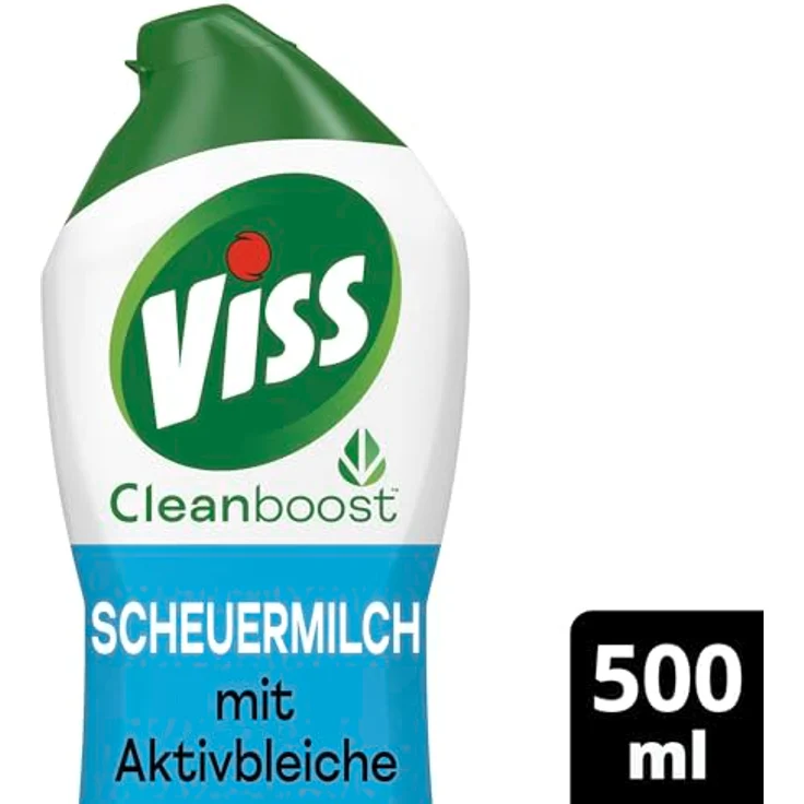 Viss Cleanboost Scheuer-Milch mit Aktivbleiche 500ml (1er Pack) Allzweckreiniger mit unglaublicher Reinigungskraft - Preisvergleich – Bild 3