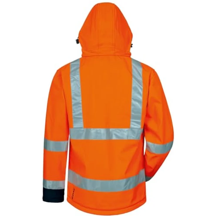 Elysee Warnschutz-Softshelljacke Elysee Orange/Marineblau, EN 471/3 – Bild 3