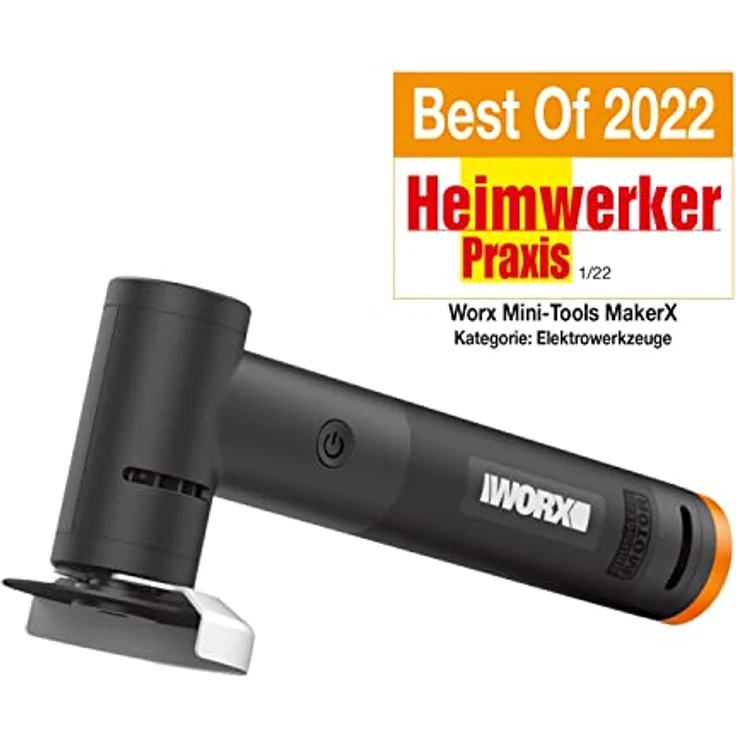WORX Winkelschleifer 18V(20V MAX) MakerX WX741.9, variable Drehzahlregelung, kompakt und tragbar, Werkzeug ohne MakerX Hub, Akku und Ladegerät – Bild 2