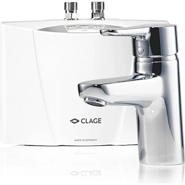 CLAGE MCX Blue, elektronischer Klein-Durchlauferhitzer Set mit Armatur, 3,5 kW, druckfest + drucklos, VDE-GS geprüft – Bild 1