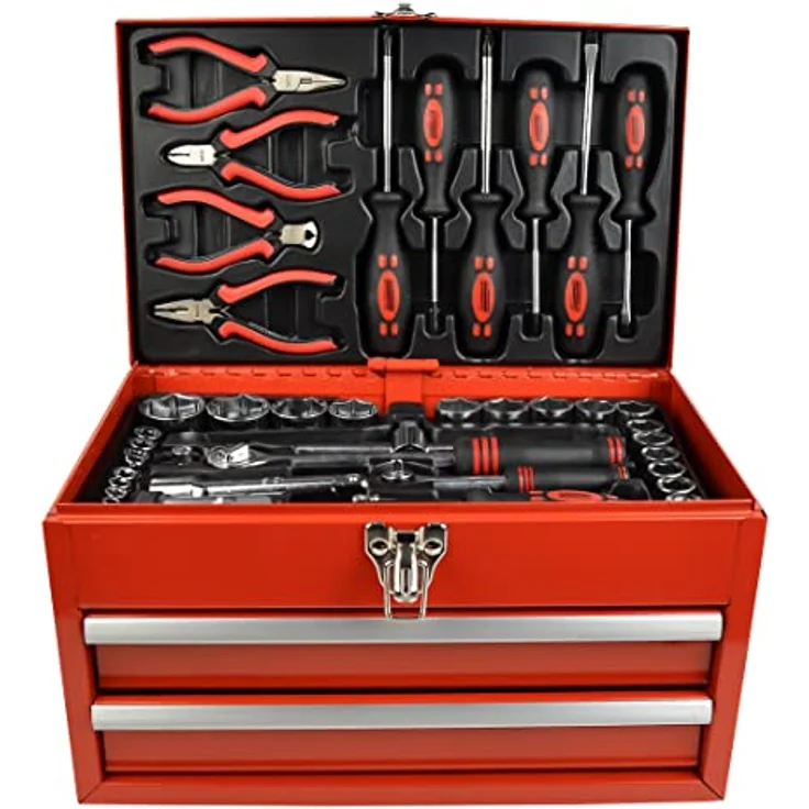 Brüder Mannesmann M29066 Bestückte Werkzeugbox, 155-tlg – Bild 2
