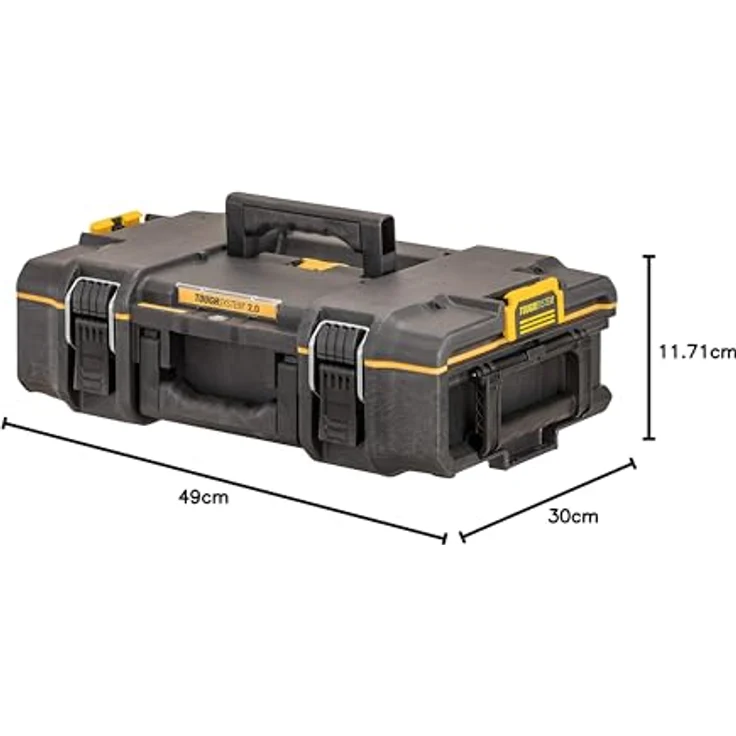 DeWALT TOUGHSYSTEM 2.0 DS165 Small Box Werkzeugkiste, schwarz,gelb – Bild 8