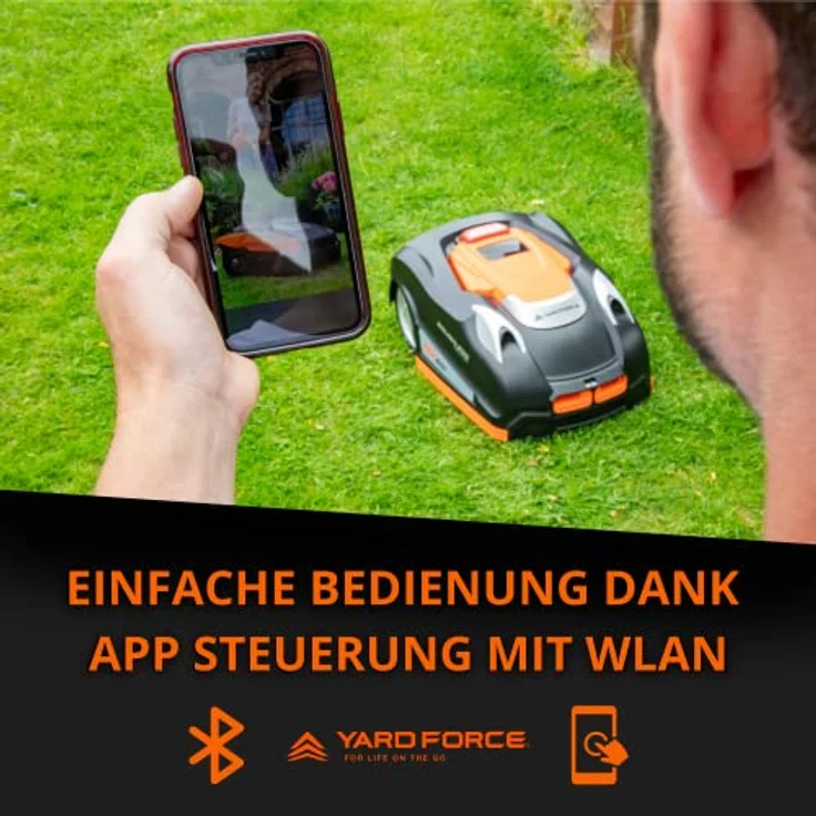 YARD FORCE Mähroboter NX80i bis zu 800 qm - Selbstfahrender Rasenmäher Roboter mit WLAN-Verbindung – Bild 4