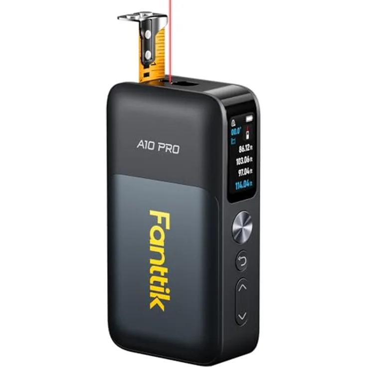 Fanttik A10 Pro, 2-in-1 Laser Entfernungsmesser und Maßband für präzise Distanzen, kompakt und handlich