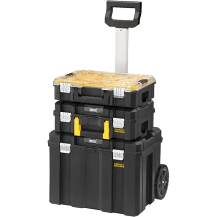 Stanley FatMax 3in1 Werkzeugtrolley FMST1-80101, Organisator, Werkzeughülle und Trolley mit 50 kg Tragfähigkeit, Aluminiumkonstruktion – Bild 1