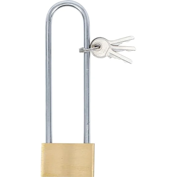 Kraftmann 3103 | Messing-Vorhängeschloss | extra hoher Bügel | 40 mm – Bild 2
