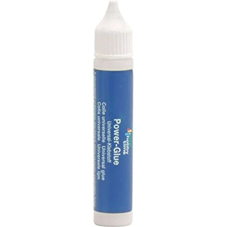 Glorex 6 8090 16 - Power Glue Stift, Universalklebstoff, 25 ml, Alleskleber, Lösungsmittelfrei, trocknet transparent, für alle Materialien geeignet