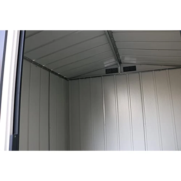Duramax Metall Gartenhaus 202x174 Geräteschuppen Garten Gerätehaus Schiebetüren, H. 181 x B. 202 x T. 174 cm, Metall – Bild 11