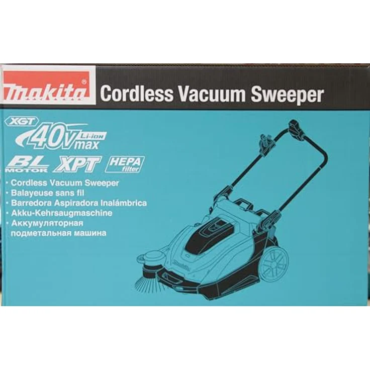 Makita Akku-Kehrsaugmaschine XGT 40V max. 65 cm, 24 l, HEPA-Filter für Innen- und Außeneinsatz, VS001GZ – Bild 15