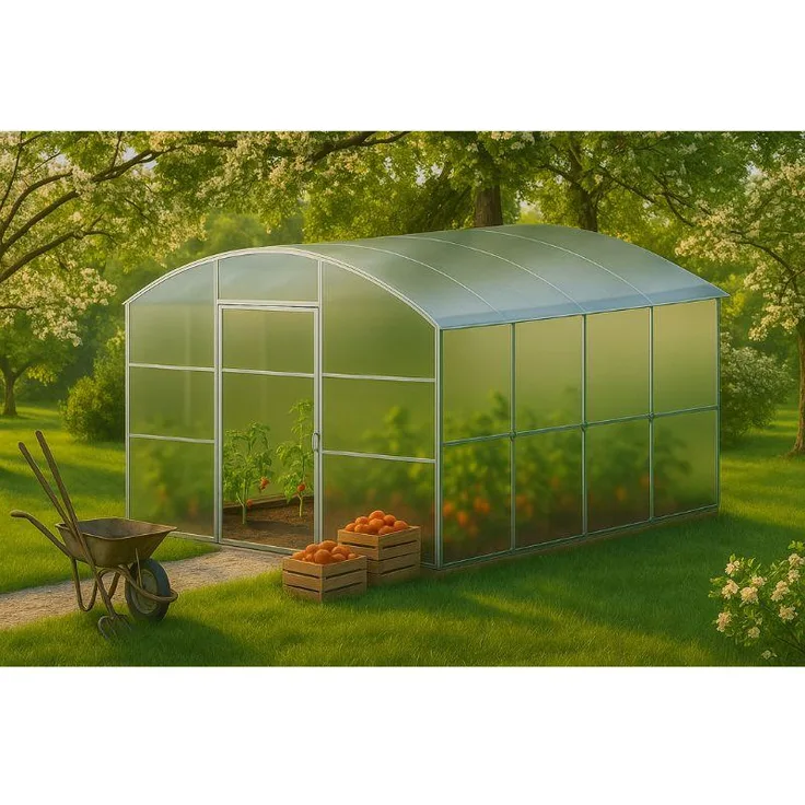 Garten Dream Gewächshaus "Avalon" 3x6m aus verzinktem Stahl, 10mm Polycarbonat, für Schneelasten bis 180 kg/m²