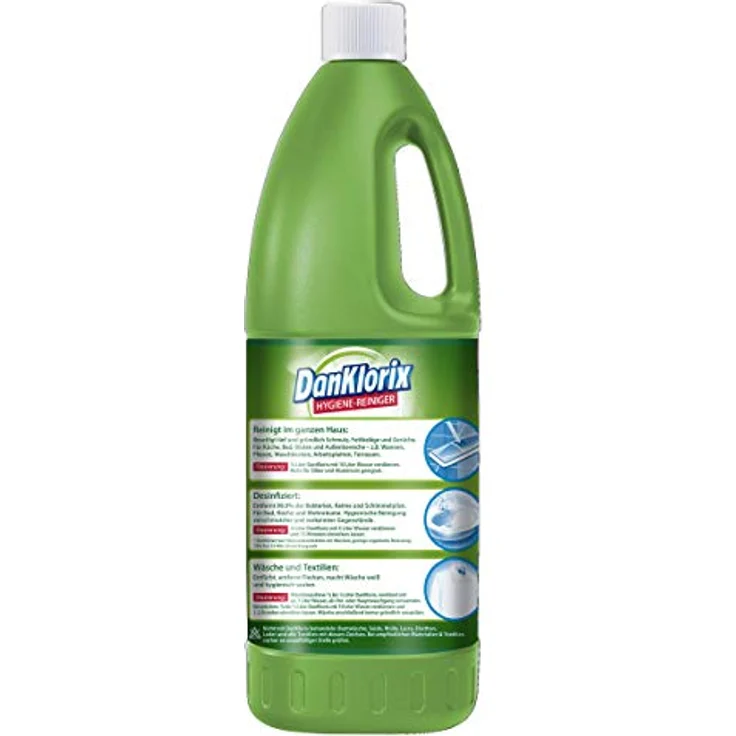 Dan Klorix Hygienereiniger Grüne Frische mit Aktiv Chlor 1500ml – Bild 2