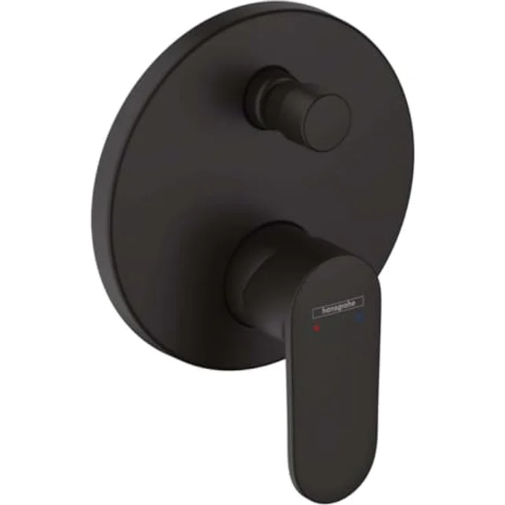 Hansgrohe Vernis Blend UP-Brausearmatur, Einhebel-Wannenmischer mit matt-schwarzer Oberfläche und automatischer Rückstellung – Bild 1