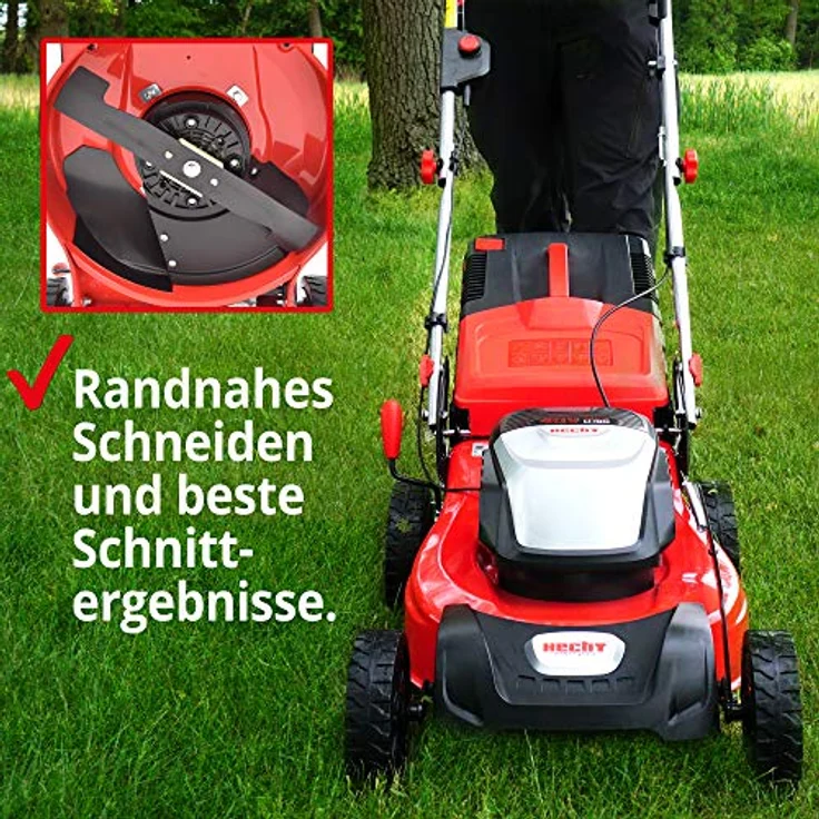 Hecht 5041S Akku-Rasenmäher mit Radantrieb, 41 cm Schnittbreite, Mulchfunktion, 3-stufige Höhenverstellung, Seitenauswurf – Bild 7