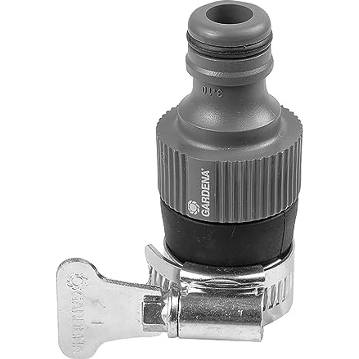 GARDENA Wasserdieb: Universal Wasserhahn-Adapter zum Anschluss des GARDENA Gartenschlauchs an einen Wasserhahn ohne Gewinde mit 1417 mm Außendurchmesser, korrosionsbeständig (2908-20) Bewässerungszubehör – Bild 3