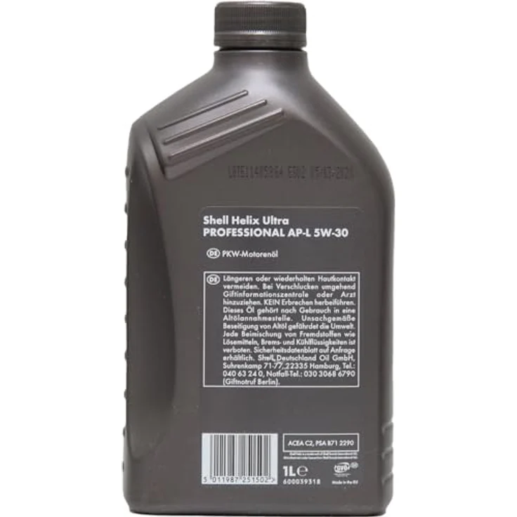 Shell 001E3927 Helix Ultra Professional AP-L 5W30 Motorenöl, 1L – Bild 3