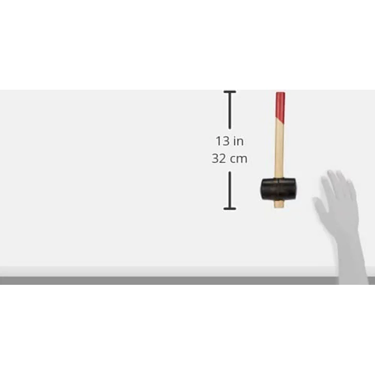 Brüder Mannesmann M 709-065 Hartgummihammer, 65 mm Durchmesser, 1 Stück - Preisvergleich – Bild 4