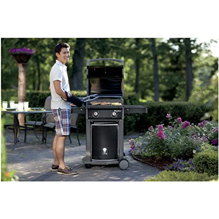 Weber 46010079 Gasgrill Spirit E-210 Classic, Schwarz, 2 Edelstahlbrenner, Flavourizer Bars – Bild 12