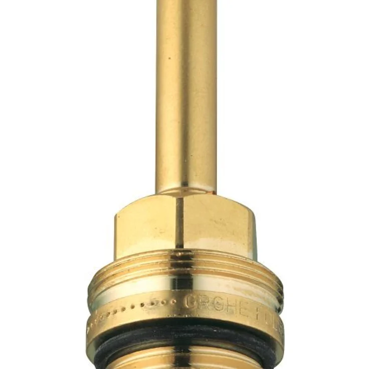 Grohe Spültischarmatur 1/2 Zoll Oberteil 07147000, Innen-Oberteil für Unterputz-Ventil mit langer Spindel aus Messing blank – Bild 3