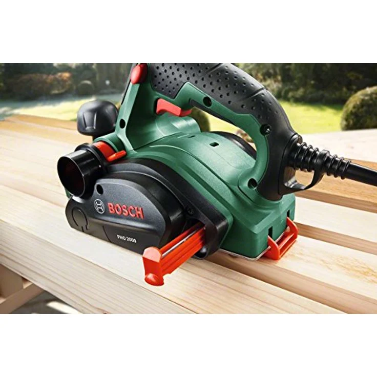 Bosch Handhobel PHO 2000, Hobelmesser, Karton (680 W, Hobelbreite 82 mm, Spantiefe 2,0 mm, Falztiefe 8 mm) – Bild 5
