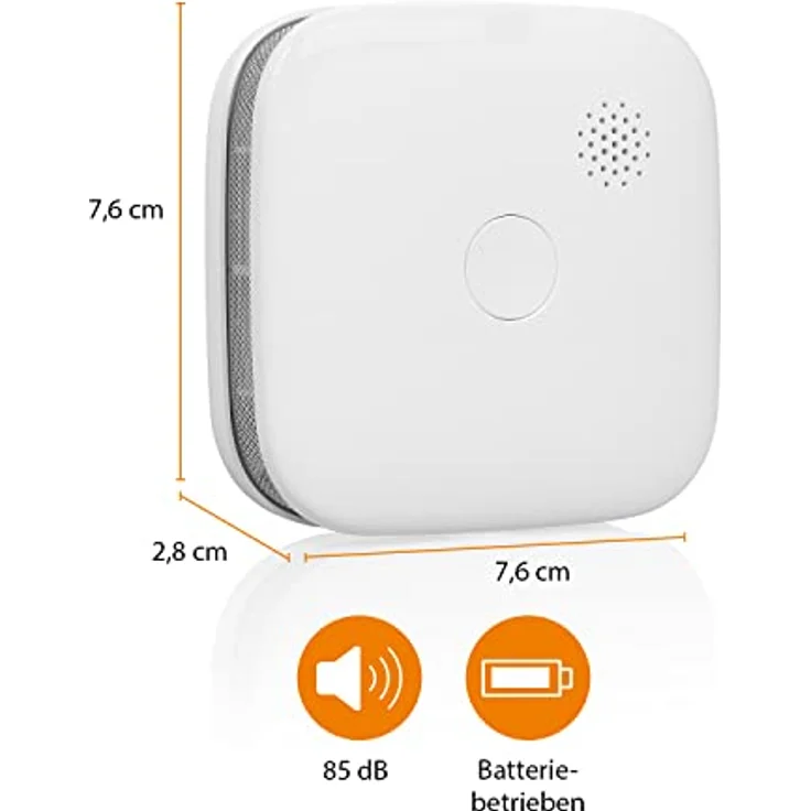 Smartwares 6er-Set vernetzte Rauchmelder FSM-12606, 85 dB, kostenlose App, LED-Anzeigen, Austauschbare Batterien, EN-14604-konform – Bild 3