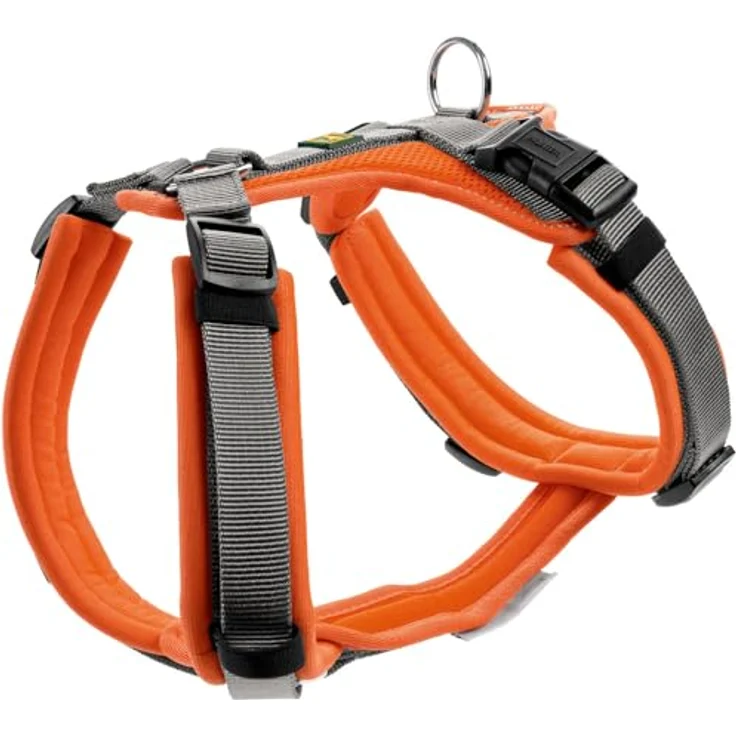 HUNTER Geschirr Maldon Up 4-fach verstellbar, orange/grau, Größe XS-S – Bild 1