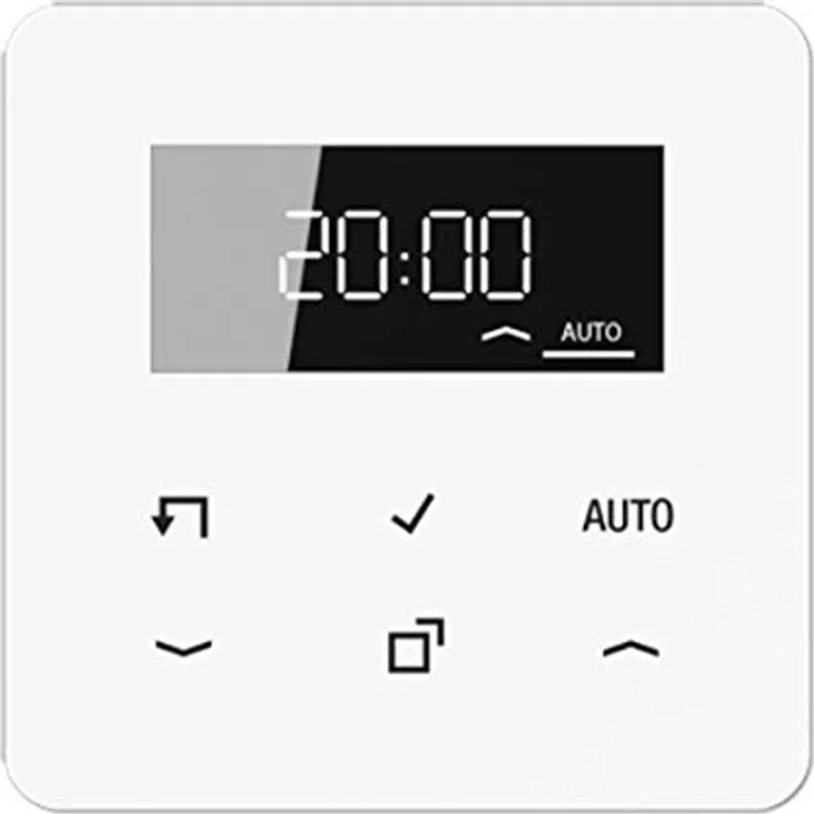 JUNG CD 1750 D WW, digitale Zeitschaltuhr mit Echtglasfront, Astrofunktion und speicherbaren Lüftungspositionen – Bild 2