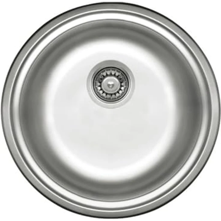 Faizee Möbel Edelstahl Einbauspüle & Spülbecken – langlebiges Design, inkl. Siphon und Ausgussbecken, Satinierte Oberfläche (42x42x17) – Bild 3