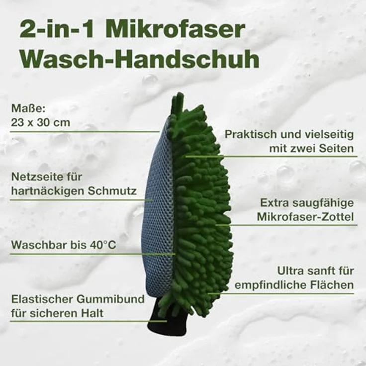 bio-chem Regenstreifenentferner 500ML + Waschhandschuh – Tiefenwirksames Haftgel gegen Regenstreifen & Öl für Auto, Caravan und Boot – Bild 3
