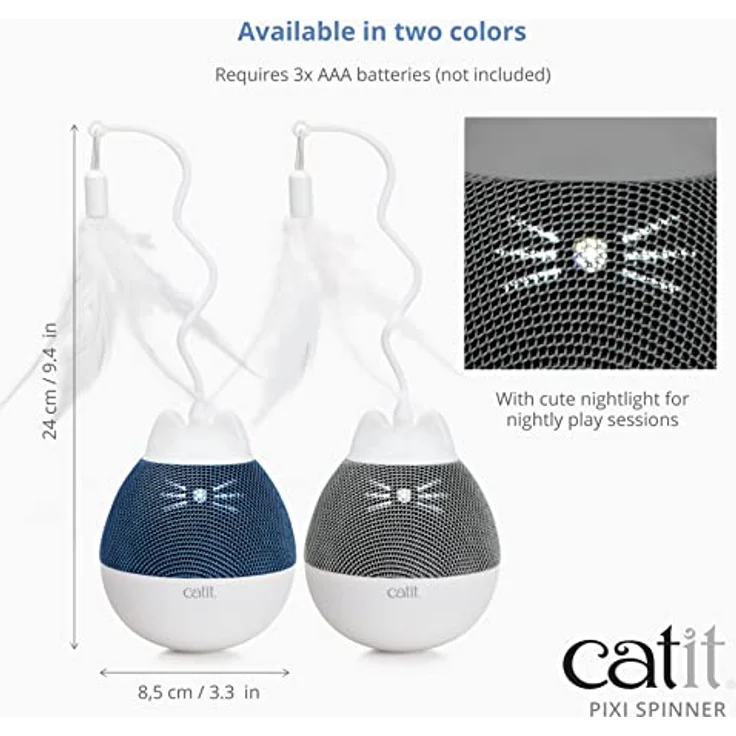 Catit - Pixi Spinner White & Grey - (787.0180) – Bild 5