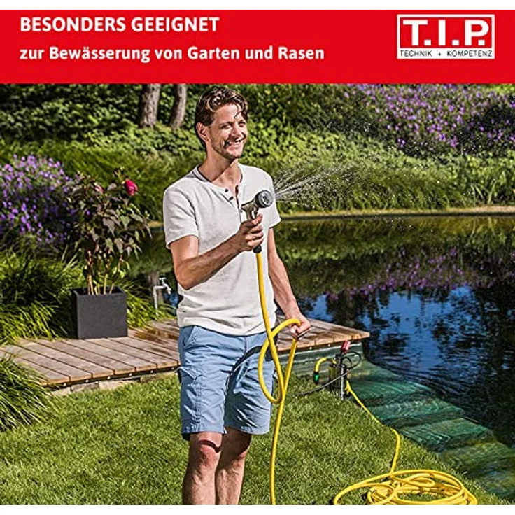 T.I.P. 30136 Tauchdruckpumpe Drain 6000-36 (950 W, max. 6.000 l-h, 34m Förderhöhe, Fremdkörper bis 2 mm, Stufenlos höhenverstellbarer Schwimmerschalter) Tauchpumpe – Bild 2