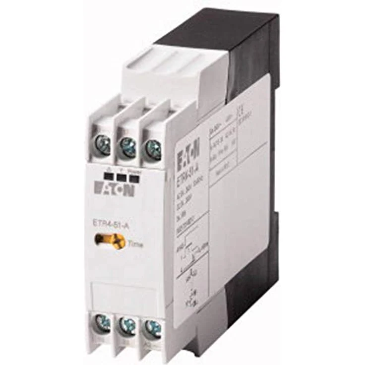 Eaton Moeller Zeitrelais, DIN-Schienen, 3 → 60s, 24 → 240V ac/dc, 2 Kont. Einfach, 1-poliger – Bild 1