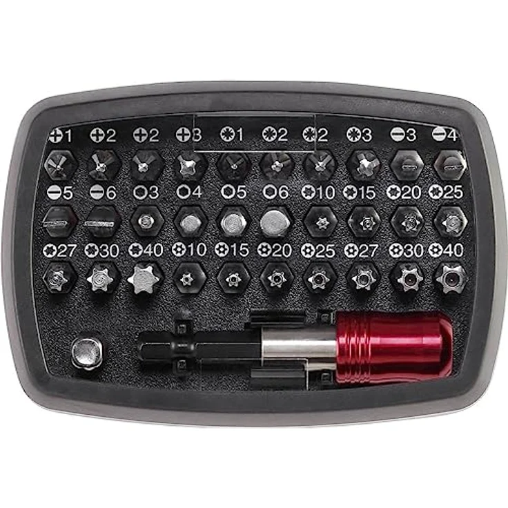 TOOLCRAFT Bit-Set 32tlg., mit Farbcodierung für einfache Identifikation, inkl. Gürtelclip – Bild 3